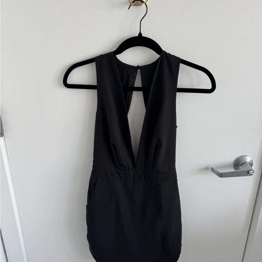 Tobi Black Backless Dress